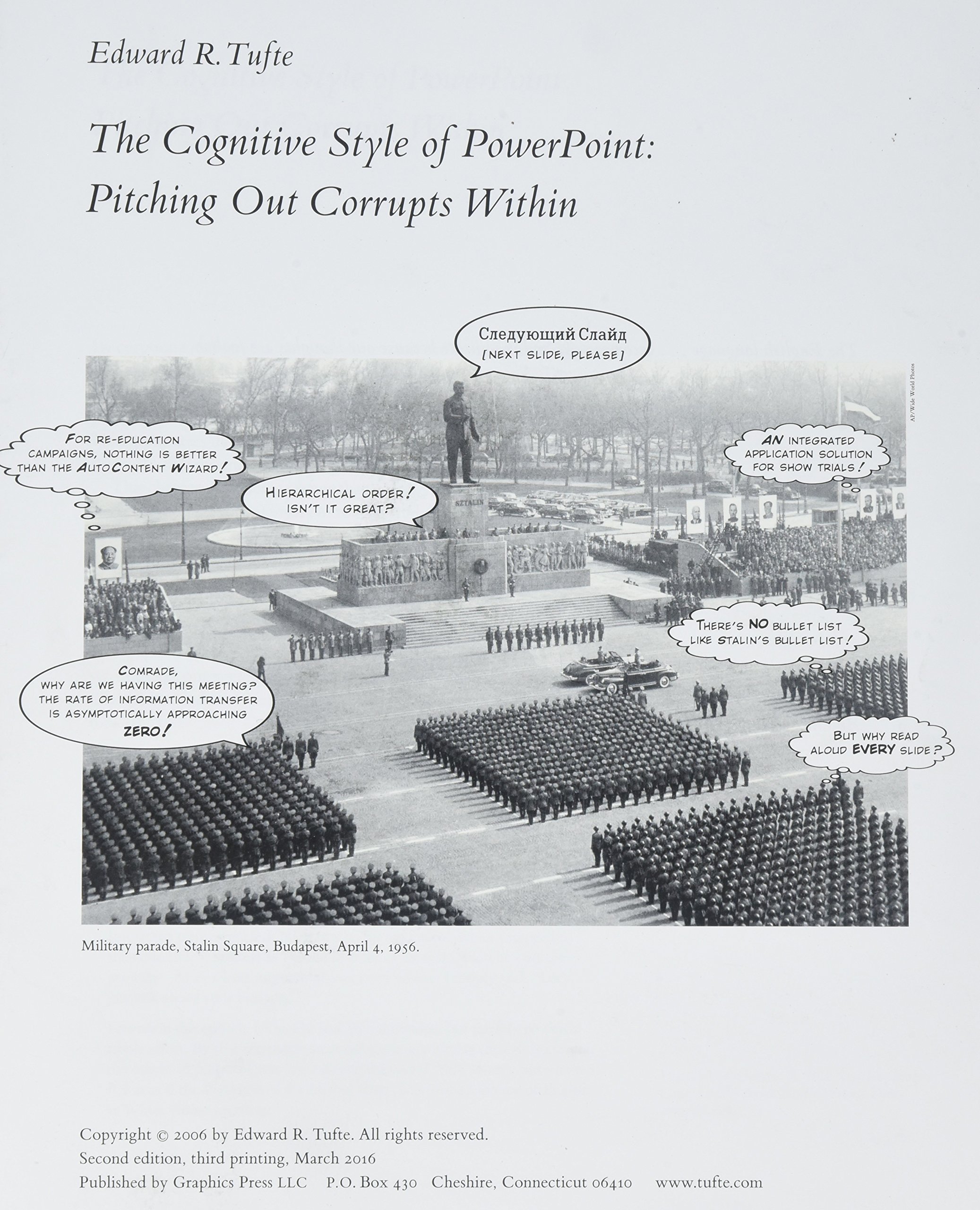 The cognitive style of powerpoing